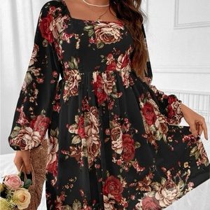 Floral Long Sleeve Dress